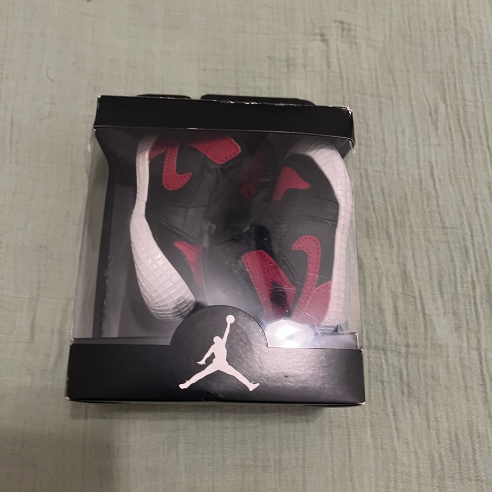 Jordan Black and Red High-Top Sneakers